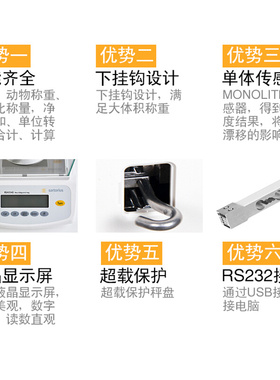 。赛多利斯分析天平电子天平BSA124S/224S-CW 万分之一电子秤0.1m