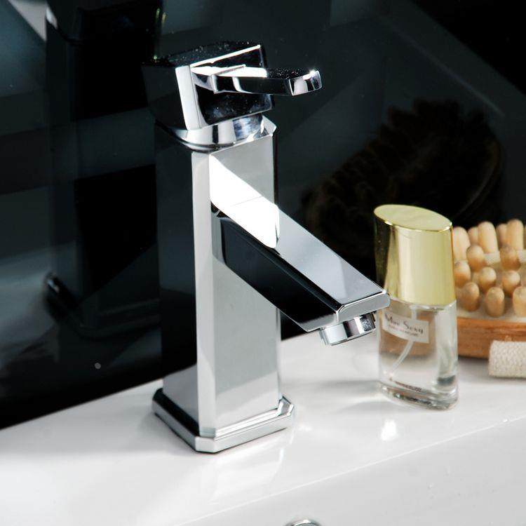 四方八角全铜冷热水单孔单手柄面盆水龙头 台下盆龙头 包邮