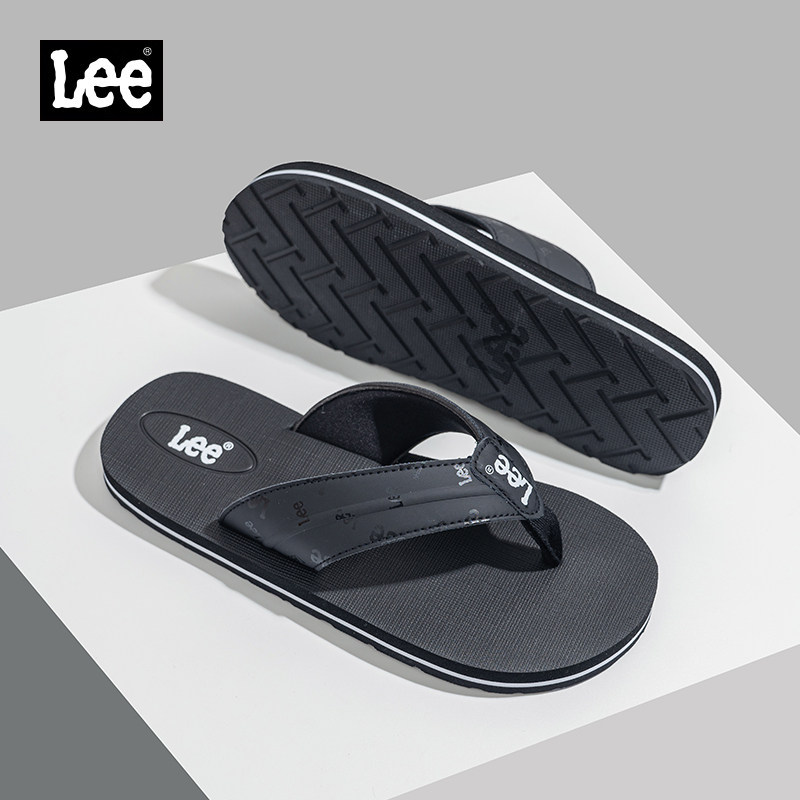 Lee官方2026新款男士人字拖防滑软底拖鞋夏季外穿沙滩凉拖鞋高端
