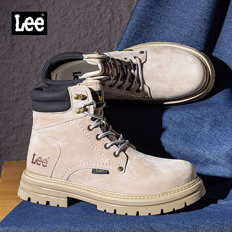 Lee官方男士休闲户外工装马丁靴