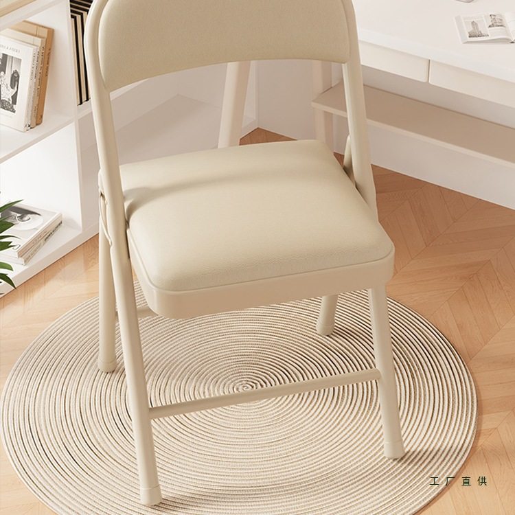 家用凳子靠背折叠椅子便携简约现代电脑椅学生宿舍餐椅办公培训椅