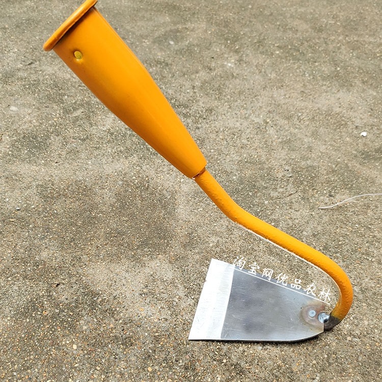 除草锄头防锈老式弯柄锄草不锈钢小号锄头家用菜园花园种菜种花