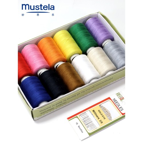 家用缝衣线 盒装彩色手缝线 小卷402线套装衣服缝补DIY手工缝纫线