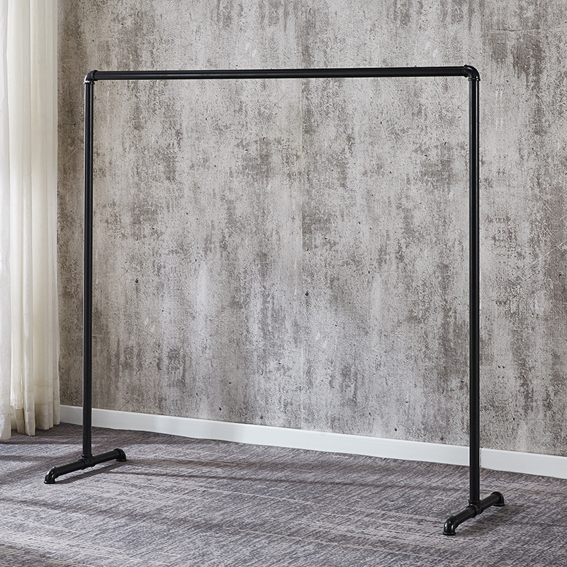 加粗水管衣架落地服装店展示货架家用卧室挂衣架阳台简易凉晒衣杆