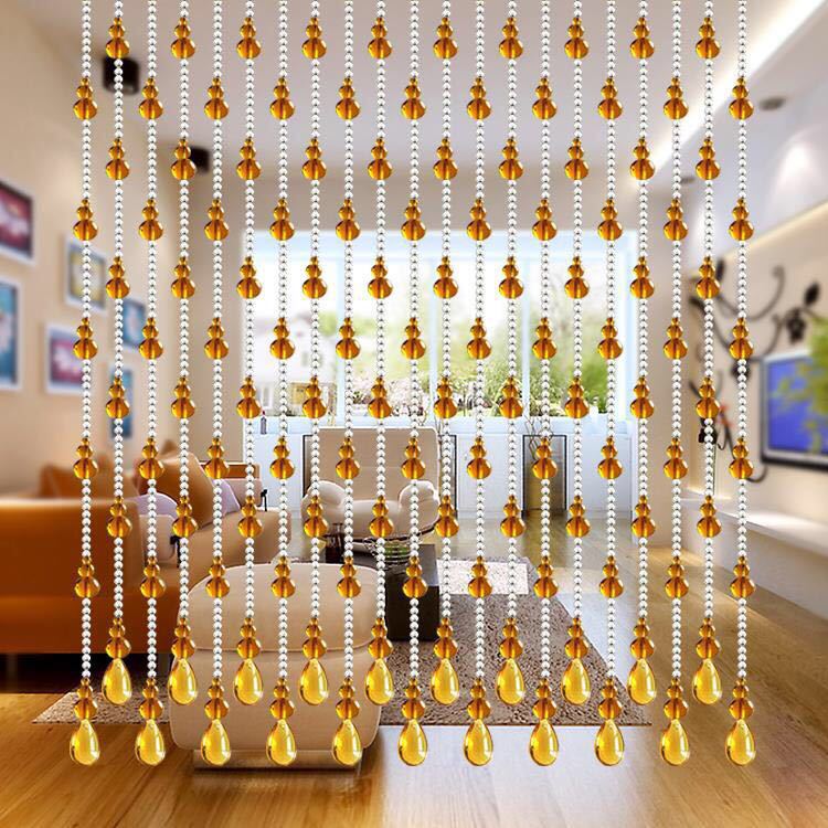 门帘珠帘水晶帘子对卧室门卫生间厨房客厅阳台隔断玄关门对门葫芦