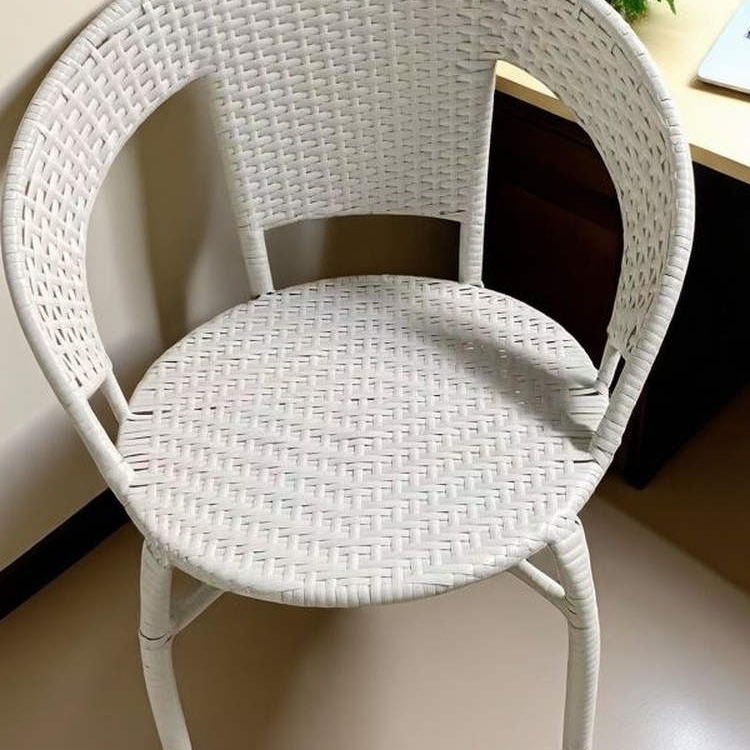 藤椅户外椅子藤编高藤椅室内外阳台休闲椅子靠背庭院绢花通用