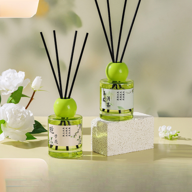 栀子花香氛祛味藤条无火香薰含茶多酚清新空气熏香室内持久扩香
