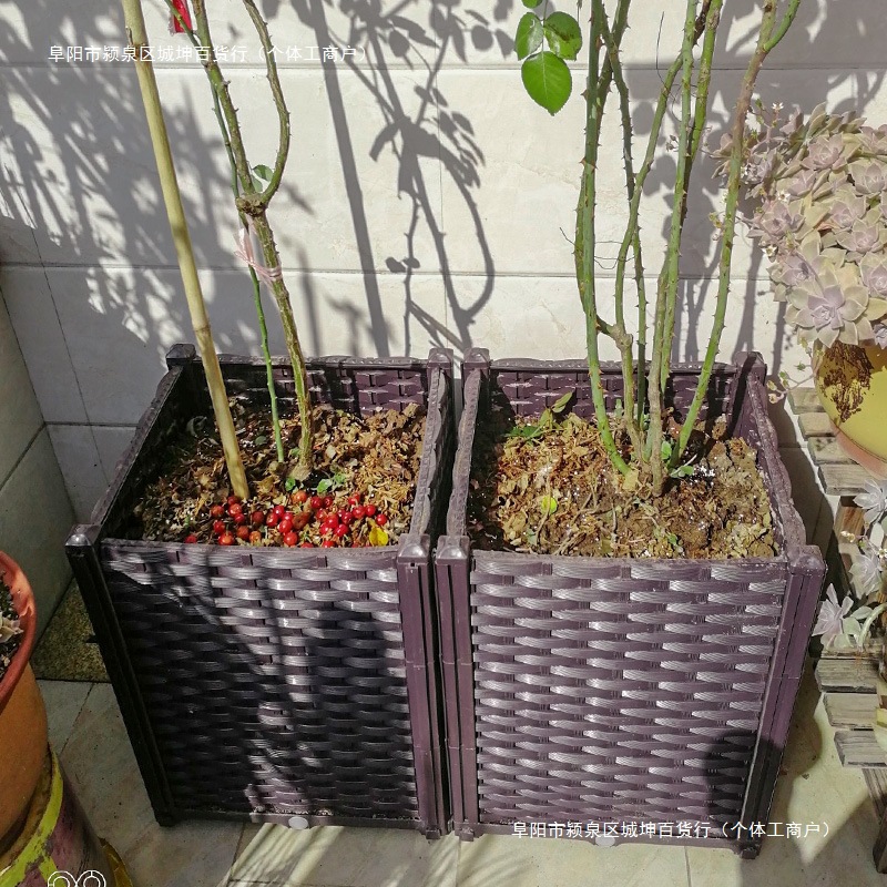 大号50深阳台种菜盆葡萄花箱花槽果树蔷薇月季种植箱楼顶花盆包邮