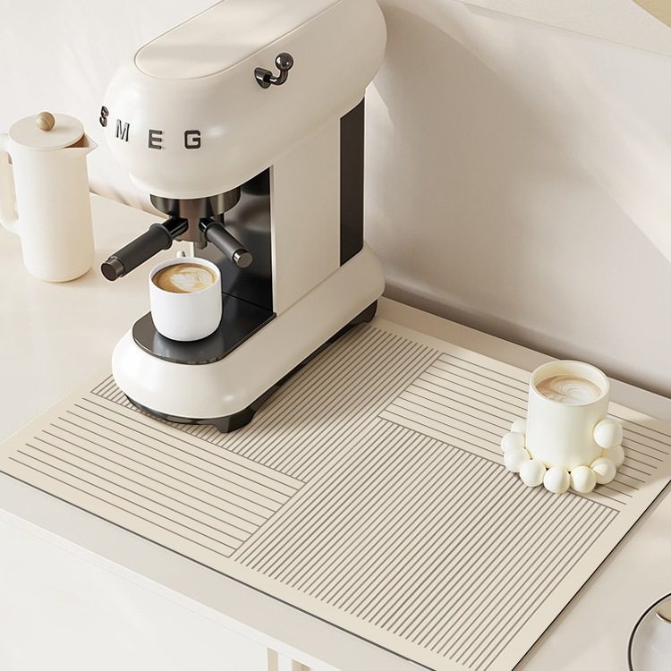 厨房台面吸水垫咖啡机防滑沥水垫防水餐桌垫小块吧台隔热杯垫