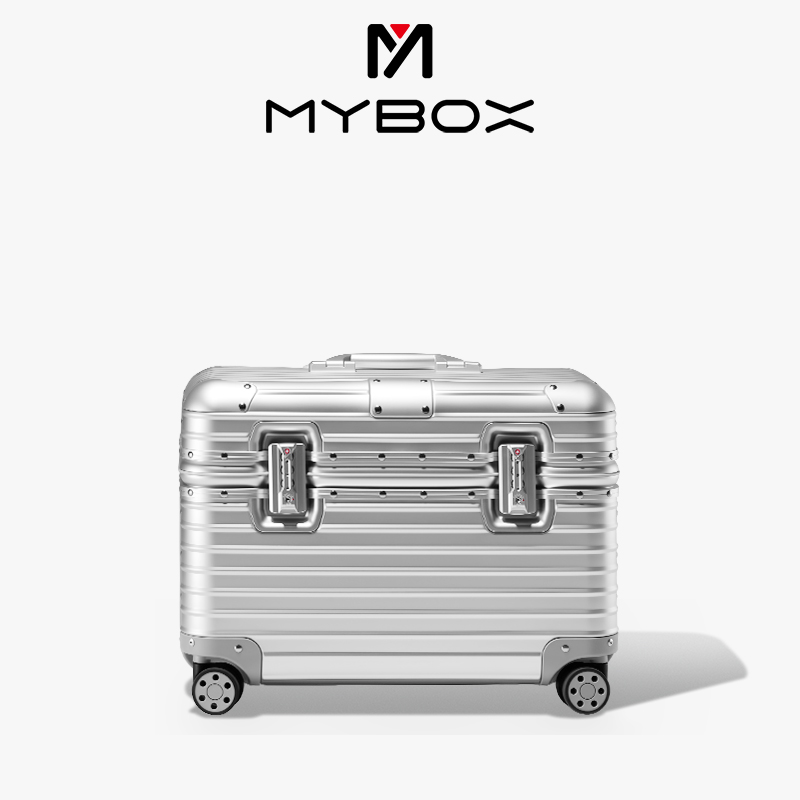 MYBOX飞行员行李箱全铝镁合金海关密码锁轻奢商务登机航空拉杆箱