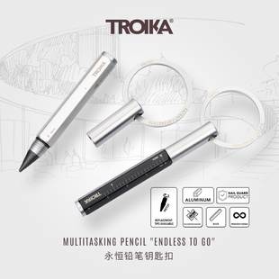德国TROIKA拓意卡永恒铅笔多功能工程笔创意金属钥匙扣包具挂件