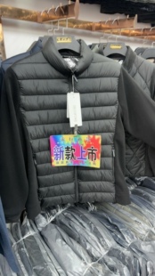 送父亲 爸爸装秋冬拼接袖棉服中年男士立领棉衣中老年休闲保暖
