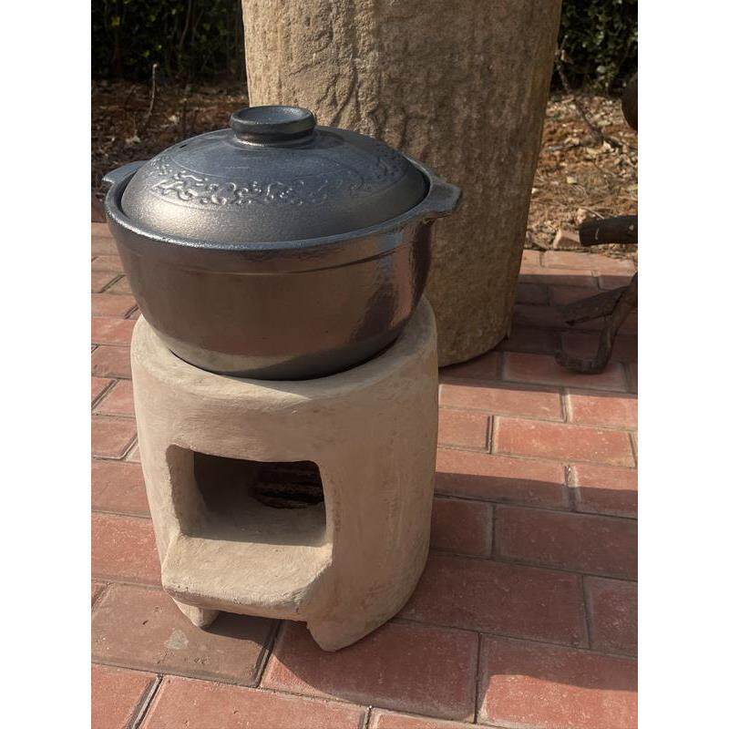 手工泥炉柴火小土灶农家乐小院土灶家用柴火锅台砂锅炖鸡土菜馆