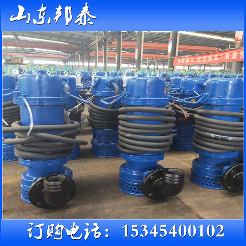 厂用球磨铸铁防爆潜水排污泵带铰刀搅拌石油站隔爆型淤泥水电动泵