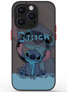 史迪仔magsafe适用三星s24ultra手机壳s22+防摔s21fe磁吸s20卡通a13新款a14黑色a22动漫a24/a32全包a51/a53