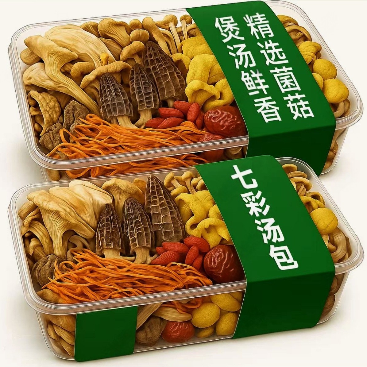 央妈推荐！云南七彩菌汤包煲汤炖鸡食材松茸羊肚菌一级汤料煲汤包