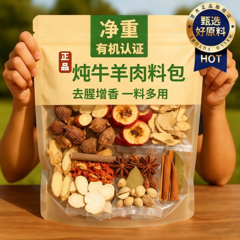 炖牛羊肉调料包清炖羊肉汤牛肉汤商用家用羊排骨头火锅专用汤料包