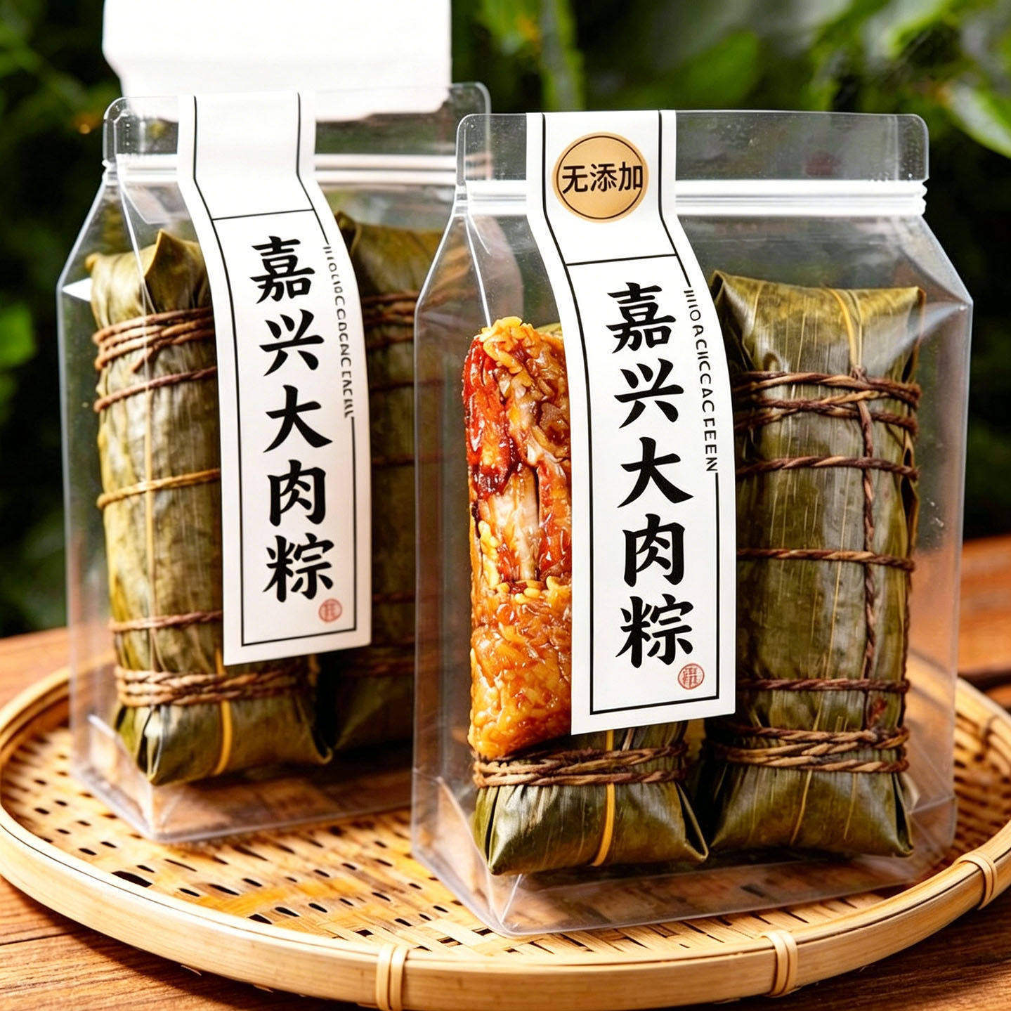 老字号！正宗浙江嘉兴鲜肉大粽子咸蛋黄糯米特产五花肉霸王粽礼盒
