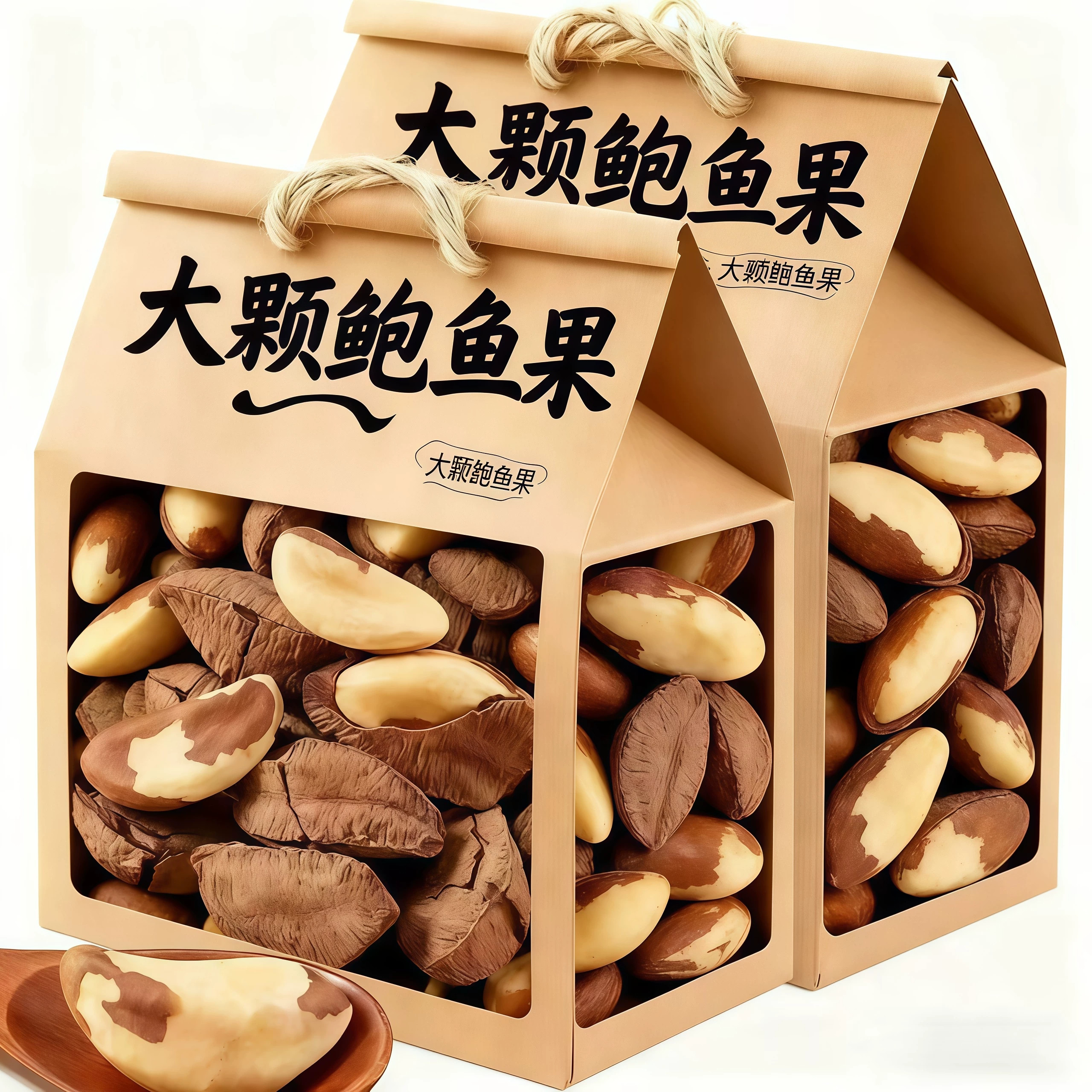 新疆沙漠鲍鱼果250g特大颗粒巴西果进口特产孕妇儿童零食装500g
