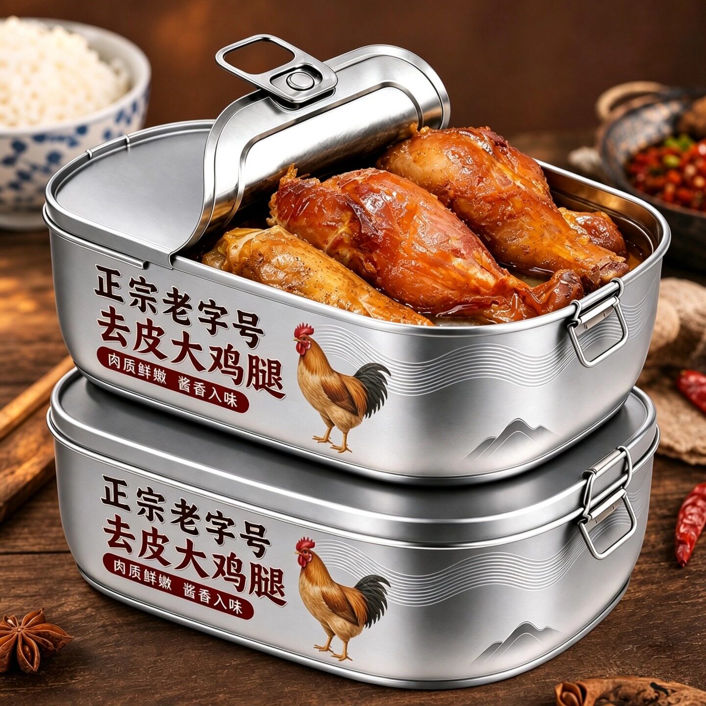 去皮鸡腿开袋即食高蛋白减0低脂肪肥卡0添加儿童早餐代餐健身轻食