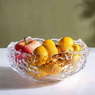 锤纹玻璃碗沙拉碗碟套装 日式 家用水果盘创意北欧风餐具甜品碗盘子
