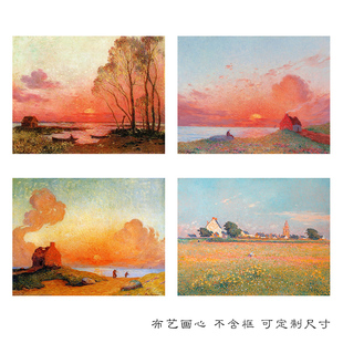 费迪南德客厅卧室沙发风景自然装饰画挂画艺术微喷油画布打印