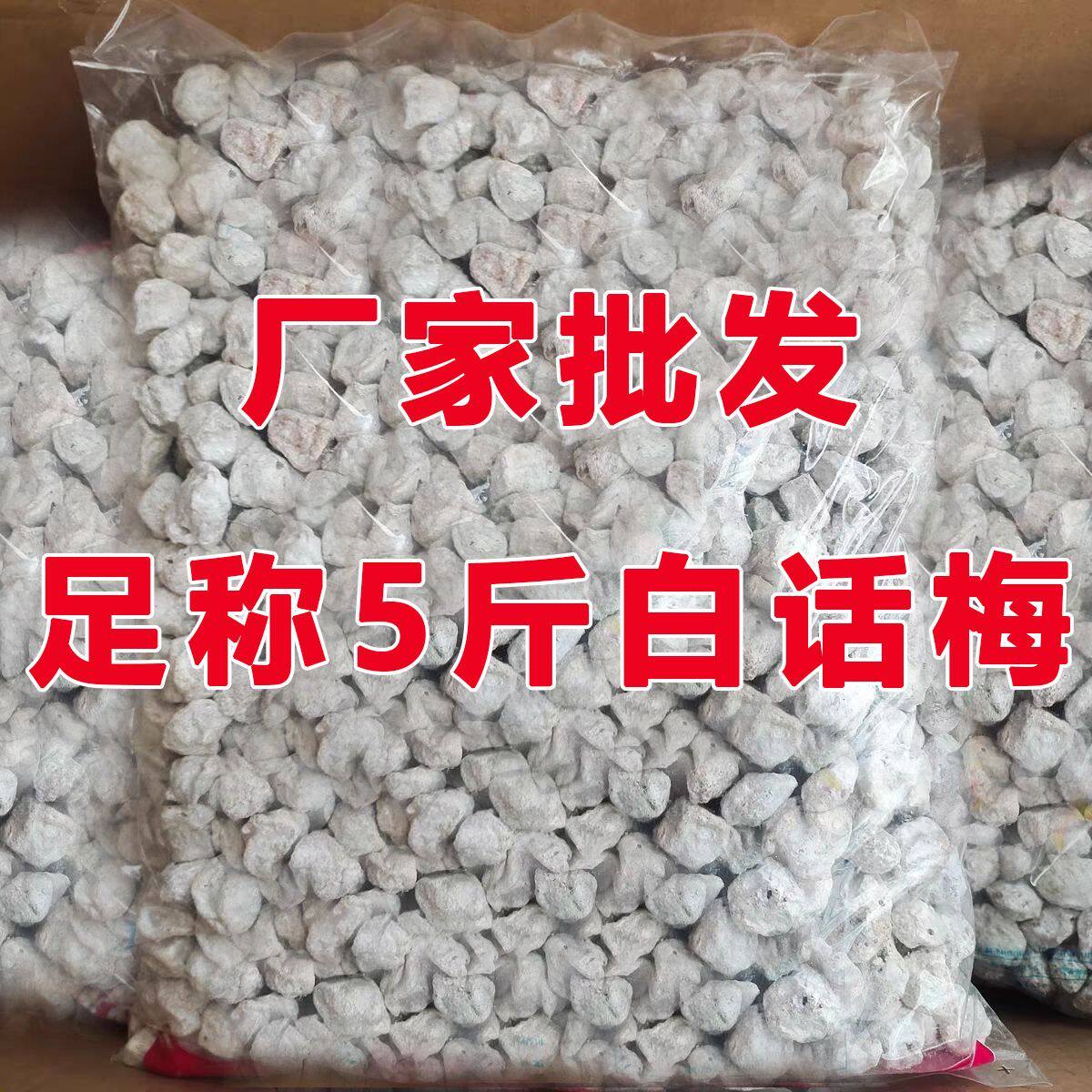 5斤白话梅白咸梅泡酒九制泡茶泡水酒吧KTV奶茶广式专用梅子话梅