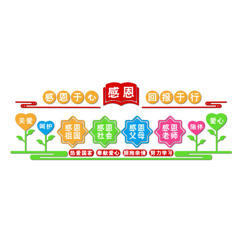 学校文化墙班级布置教室装饰小学校园走廊少先队员活动室励志标语