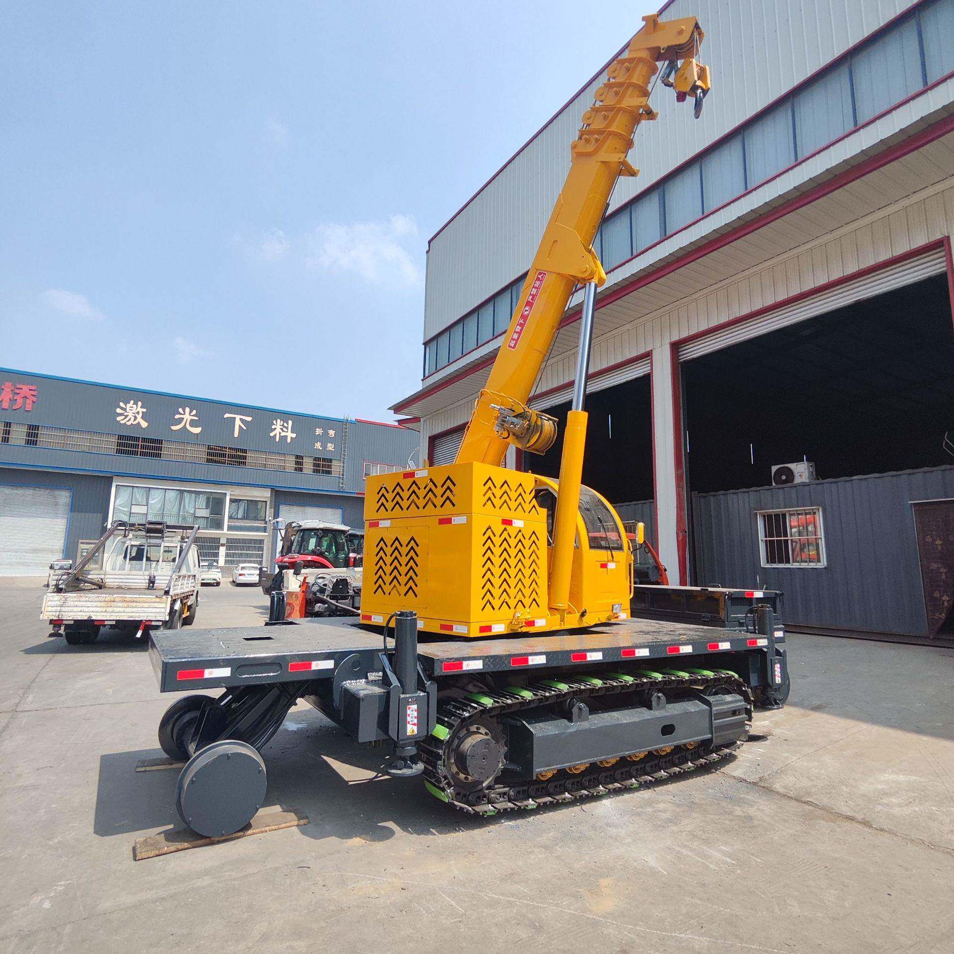 5-9t履带随车吊厂家全地形运输吊车山地果园液压吊起重机厂家直销