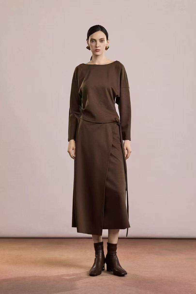 海燕家秋冬新款 精致显瘦圆领羊毛混纺半裹裙套装S788,女装/女士精品,时尚套装,淘宝优惠券,粉丝福利购,淘宝优惠卷