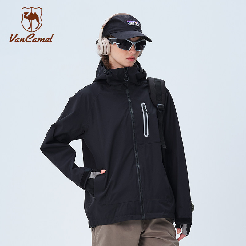 西域骆驼真冲三合一男女同款防风防水保暖可拆卸内胆户外登山外套