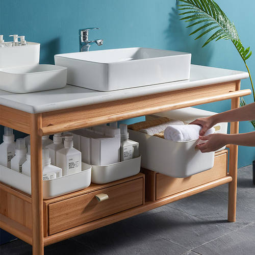 利客来日式收纳整理箱  桌面杂物收纳盒  家用玩具衣物收纳塑料筐