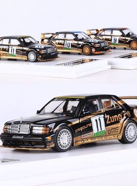 LMLF 1:64 奔驰190e W201 2.5-16 Evolution赛车仿真合金汽车模型