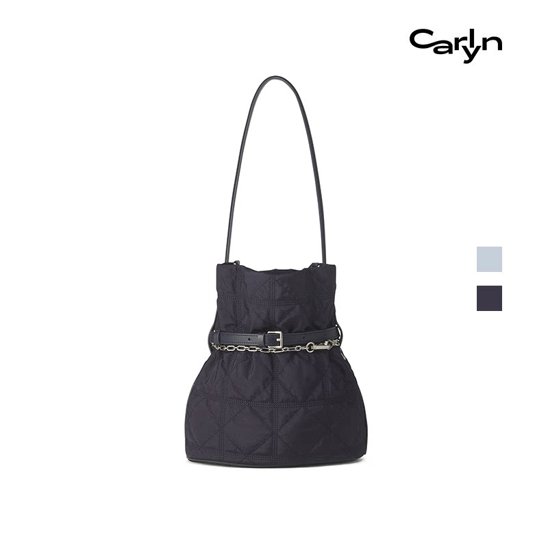 Carlyn PLUM 2026春夏新款韩国休闲百变链条单肩手提福袋水桶包
