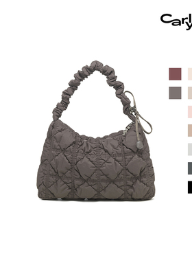 Carlyn LANE大号韩国翻盖邮差hobo褶皱云朵斜挎手提包流浪包