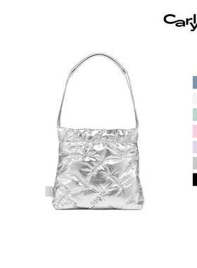 Carlyn TWEE MINI迷你垃圾袋韩国小众设计刺绣百搭云朵单肩手提包