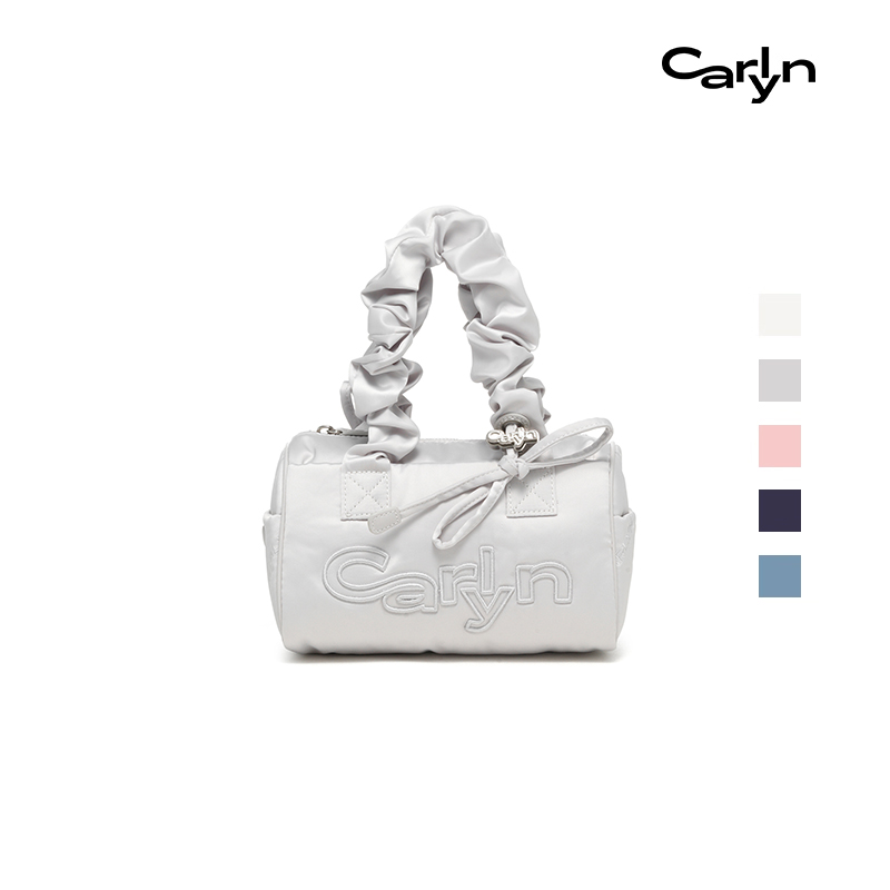 Carlyn TIA 枕头包韩国芭蕾风手提单肩包圆筒保龄球包