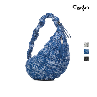 L大号韩国经典 COZY 佩斯利印花拉链云朵包单肩包 PAISLEY Carlyn