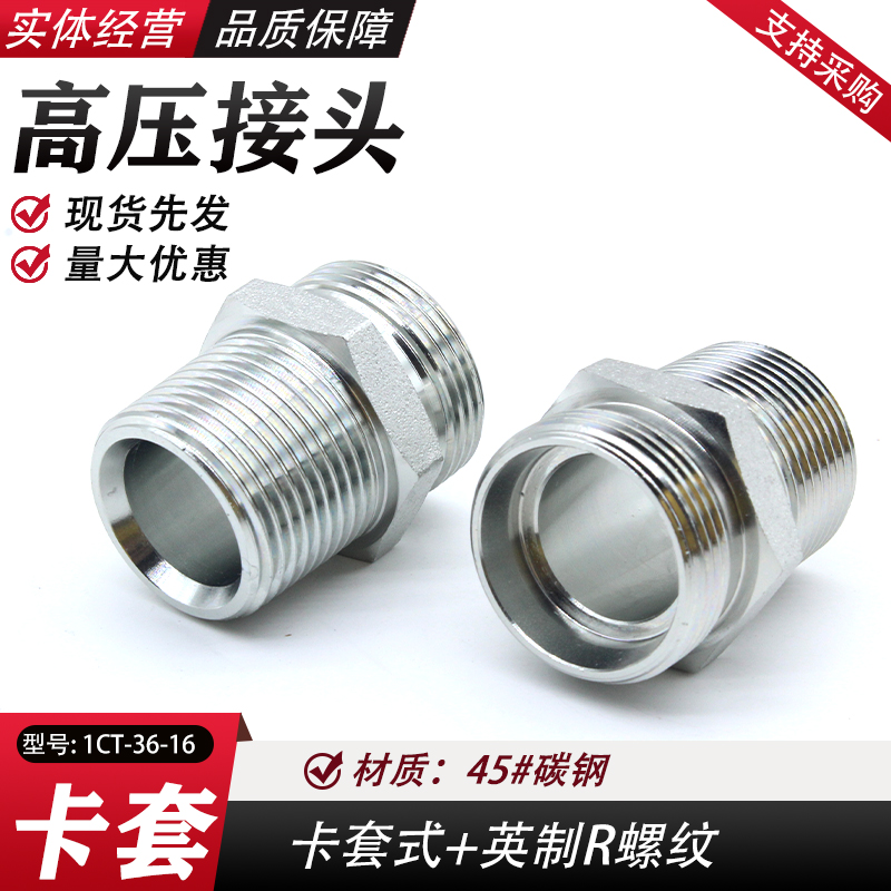 卡套锥管螺纹1CT-SP高压油管接头