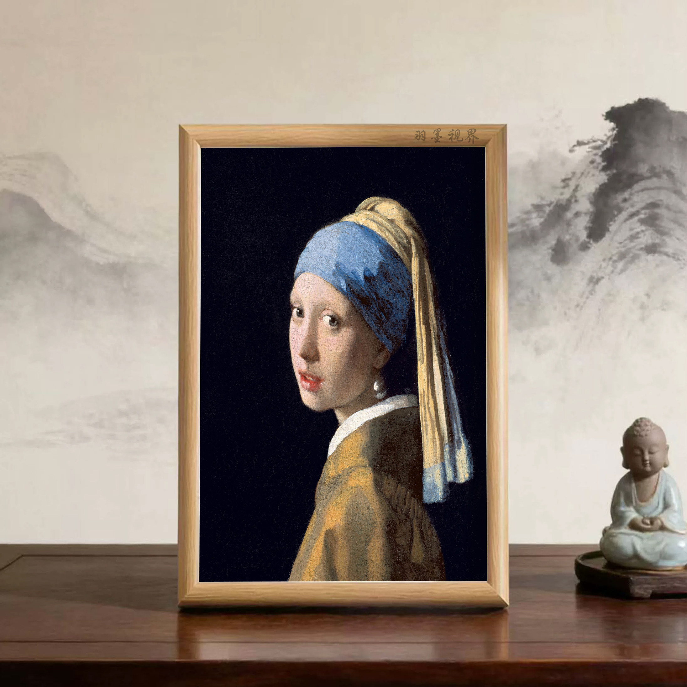 荷兰黄金时代经典肖像画场景装饰画欧式复古风家居摆台