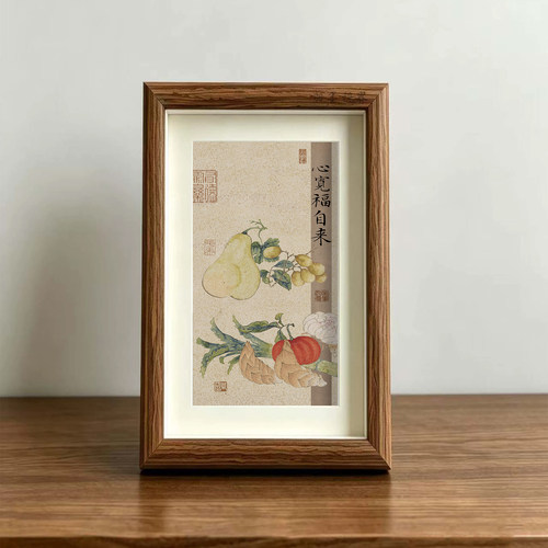 字画相框佛系书桌装饰画收藏款