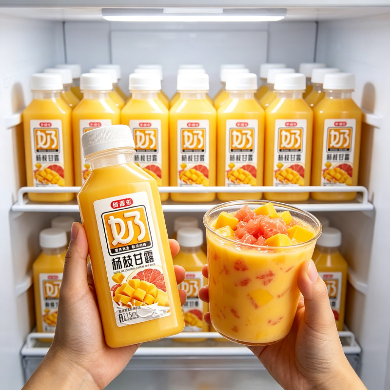 杨枝甘露风味饮料215ml*24瓶整箱便携装超市同款日期新鲜特价批发