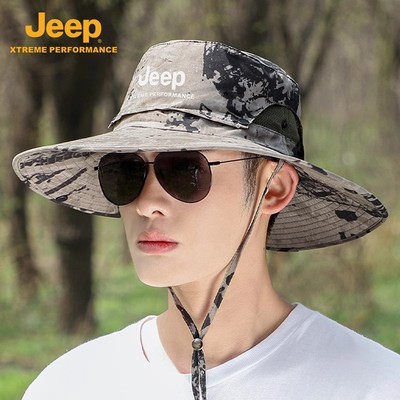 jeep吉普渔夫帽男士夏季
