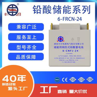 丰日直销FRCN系列12V24Ah铅酸免维护蓄电池储能专用