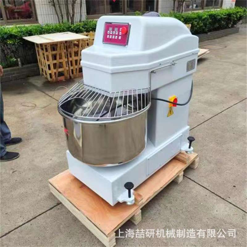 商用大容量自动和面机H80H100 Dough mixer多功能双速双动揉面机