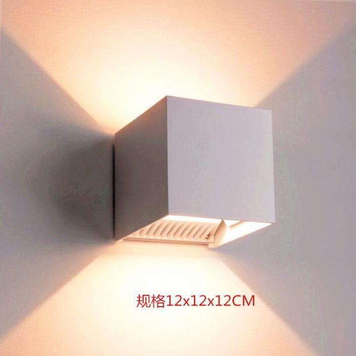 led壁灯户外防水室外现代简约创意人体感应壁灯围墙花园壁灯加大