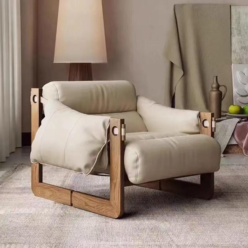 泽西岛懒人沙发椅北欧复古设计师扶手椅家用客厅单人休闲椅躺椅