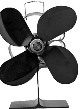 LT435壁炉风扇伴花大工字热动力4叶壁炉风扇无需电源自启