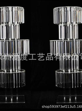 婚庆装饰用品亚克力水晶路引婚礼舞台签到处落地花架摆件