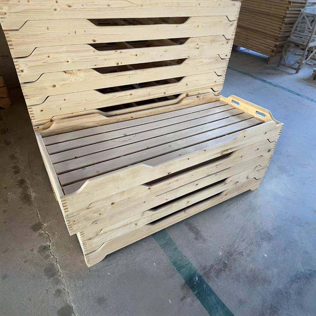 朵恩幼儿园专用床午睡床实木儿童叠叠床托管班松木宝宝小床